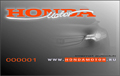 Пример членской карточки клуба «Honda»